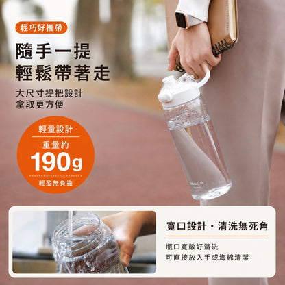 日本品牌 SANTECO Track & Go 1L 時間刻度水壺｜1000ml 冷水瓶